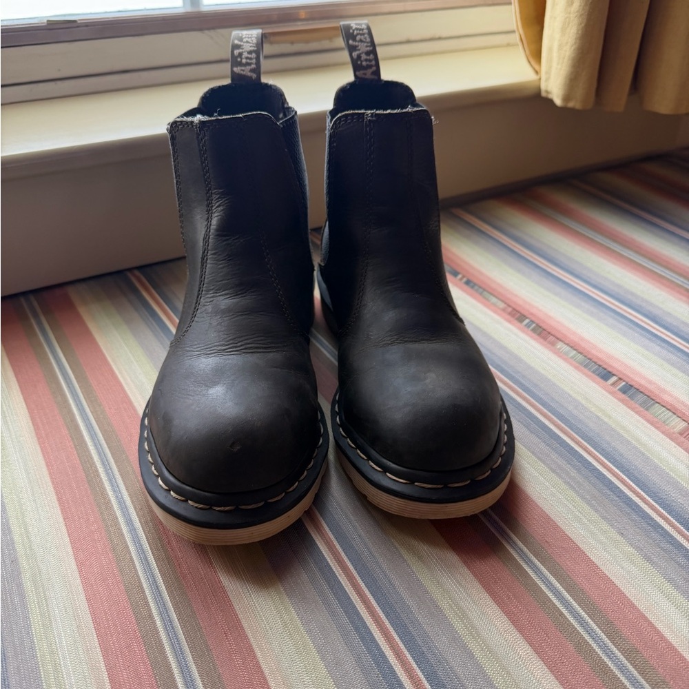 Dr. Martens Black Textured Boots